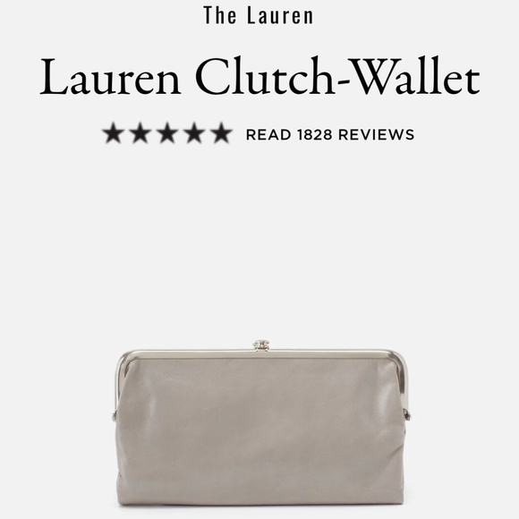 NWTO Hobo The Lauren cluth-wallet. Grey.. brand newnever used.